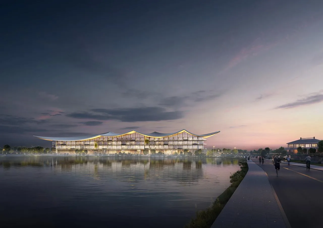 BIM Architecture | Donghu Hewu: Wuhan Huguang Overture City Resort Hotel (International Competition Award)/Weisiping Architectural Design