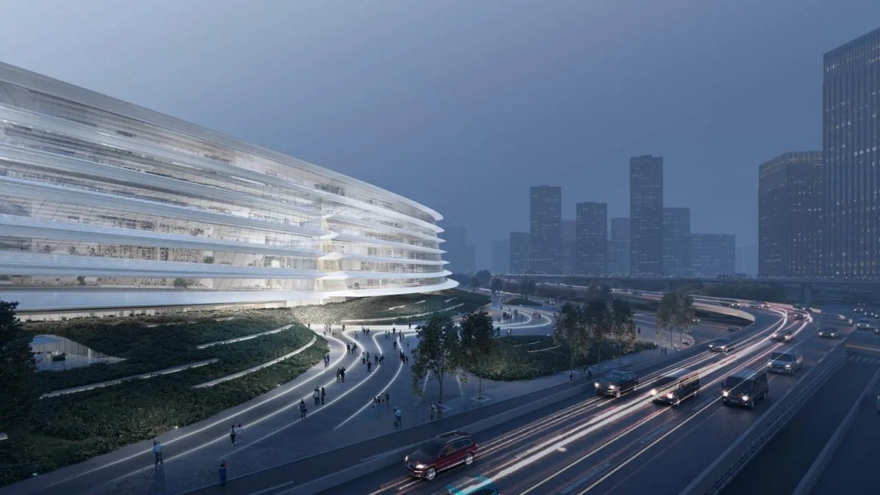 BIM Architecture | Bid Candidate: Wuhan Library New Building: Stacked Books into a Pavilion · Chu Feng Jiang Yun/Weisiping Architectural Design