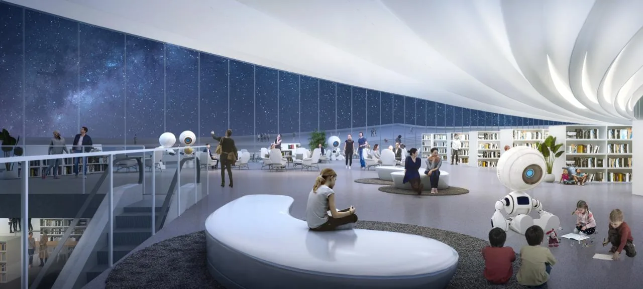 BIM Architecture | Bid Candidate: Wuhan Library New Building: Stacked Books into a Pavilion · Chu Feng Jiang Yun/Weisiping Architectural Design