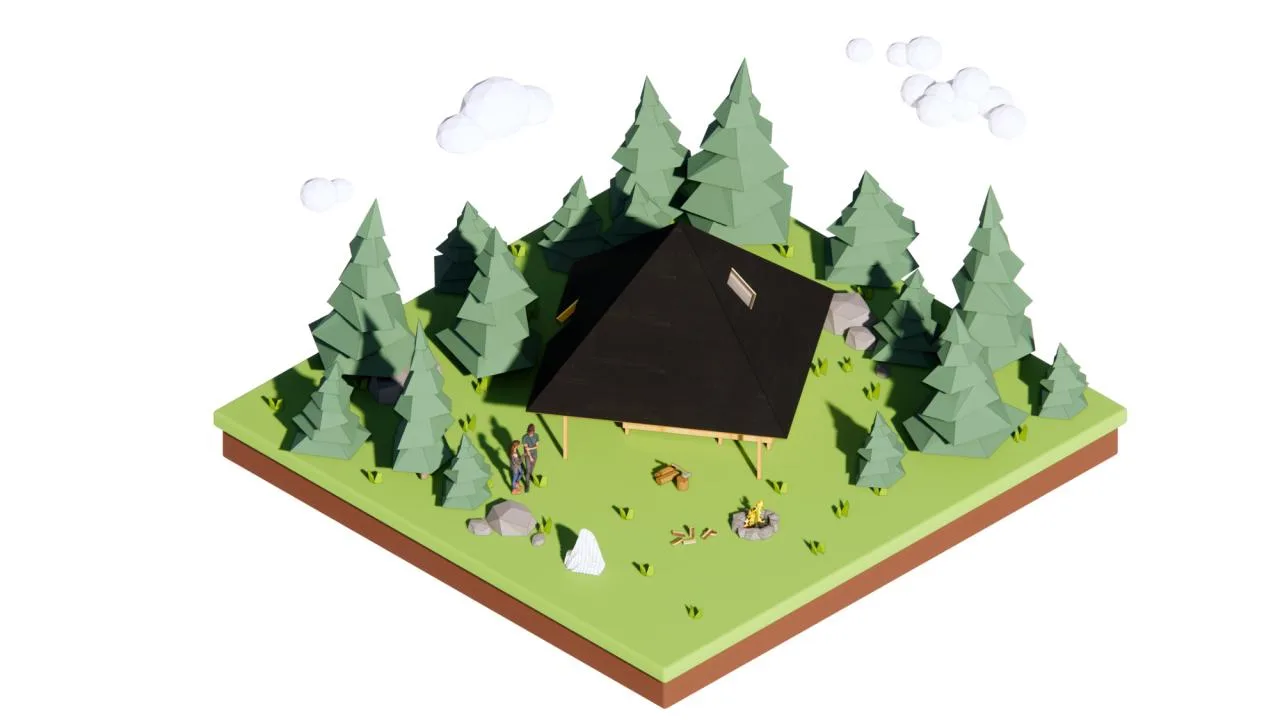 BIM Architecture | Wilderness Home # 96 # - Pyramid/Each World+Advanced Building Laboratory AaL