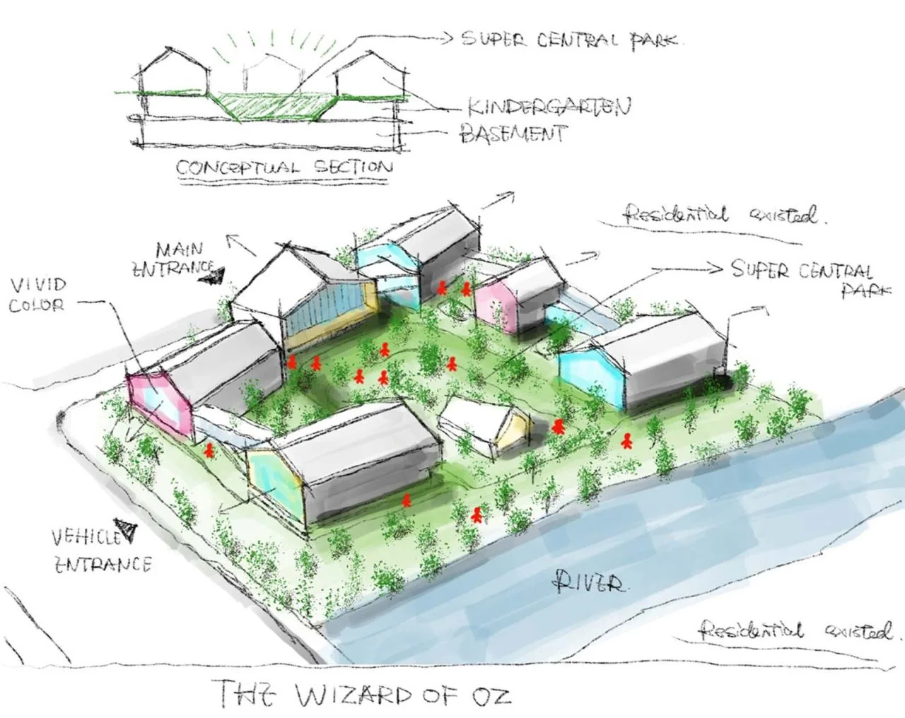 BIM Architecture | Jinchang Mondfel Kindergarten/01 City Architecture Office