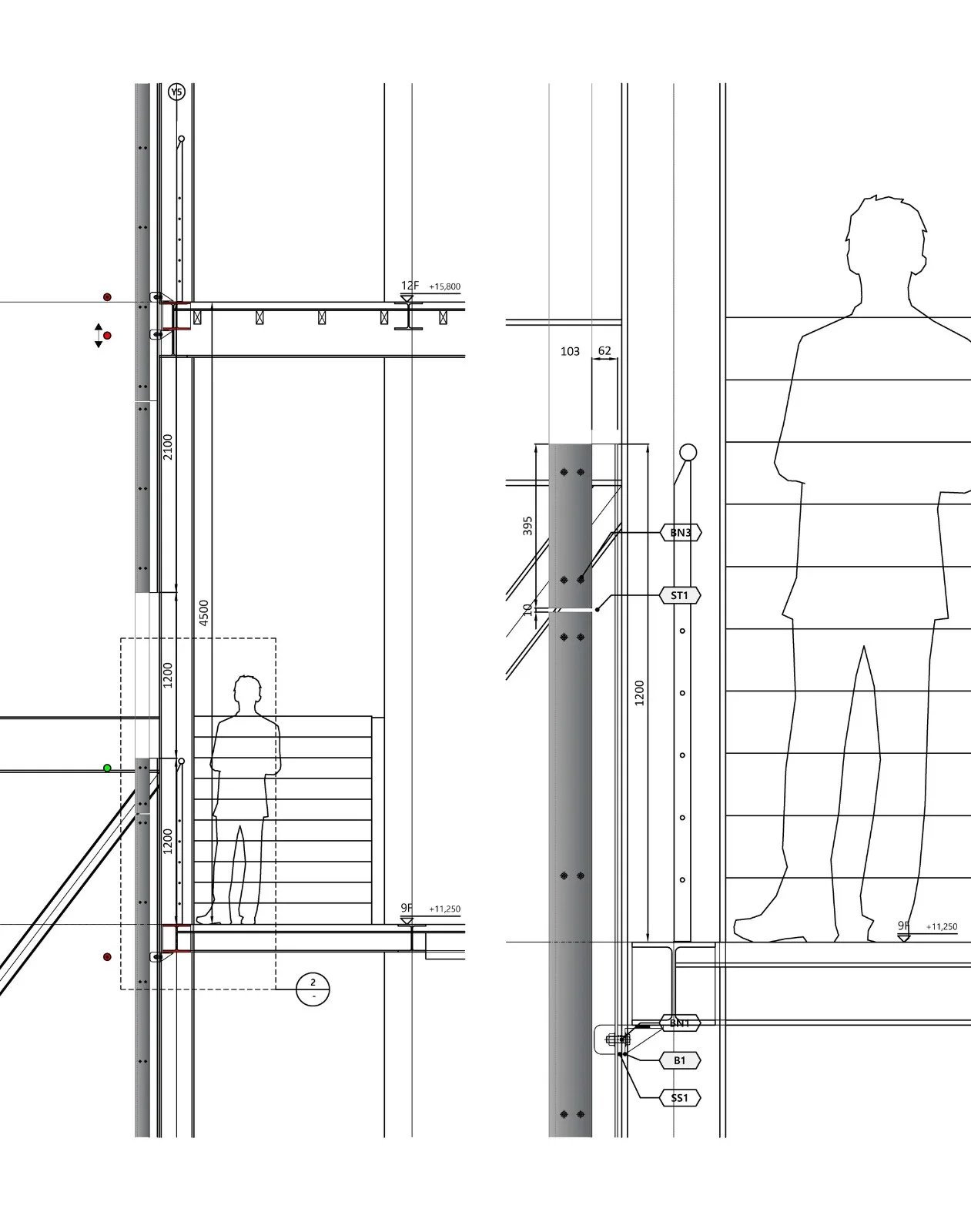 BIM Architecture | Advanced Use of Perforated Panels, Thousand Plateau Observation Deck/Emer sys