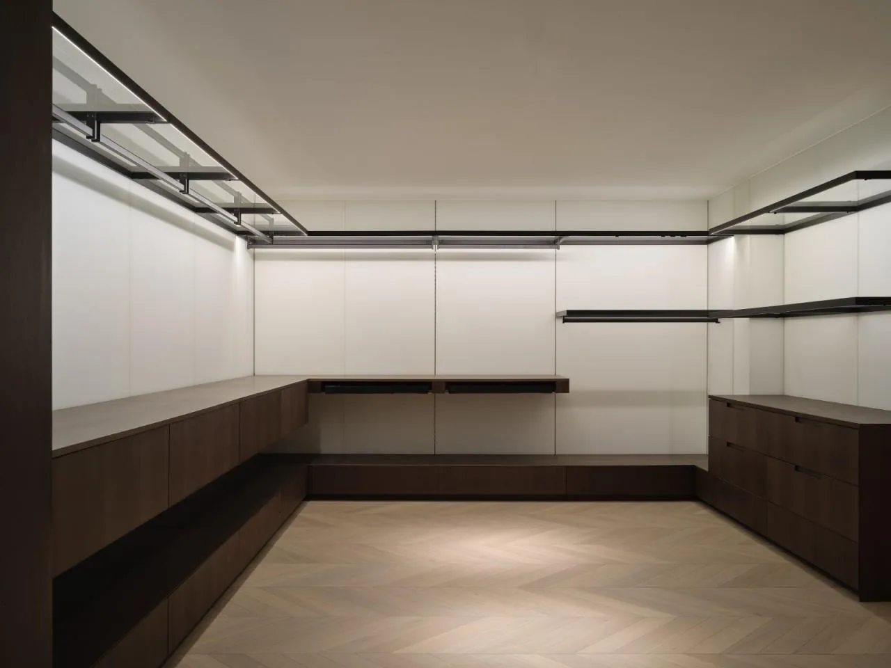 BIM building | 420 square meter duplex apartment under wutong tree: ingenious creation of "line of sight connectivity" elevated space/eight wasteland design for young families