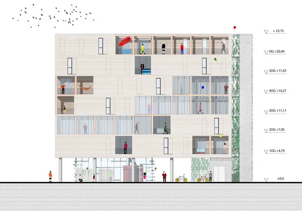 BIM Architecture | Binhu Forum Apartments/Heri& salli