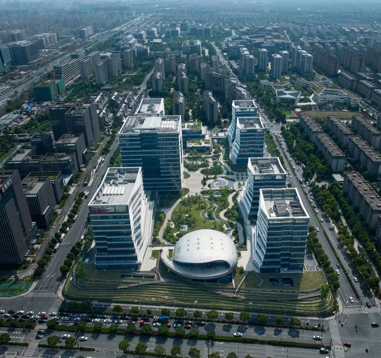 BIM Architecture | Sci Tech Innovation Office: Headquarters of China Electronics Hikvision Group/China United Engineering Co., Ltd