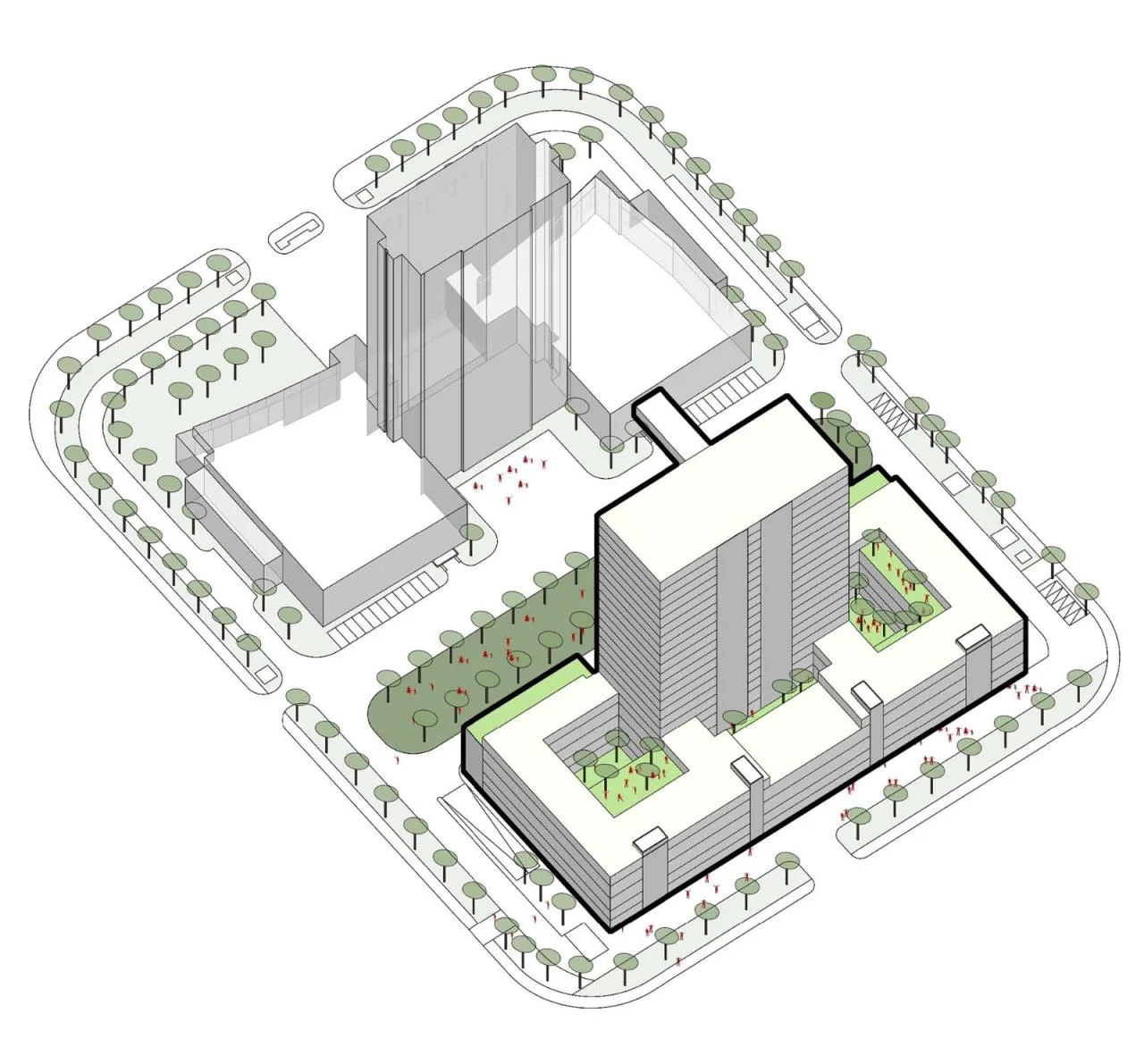 BIM Architecture | Longcheng Axis Colorful Chapter · Longjin Building/Jianhe Architecture