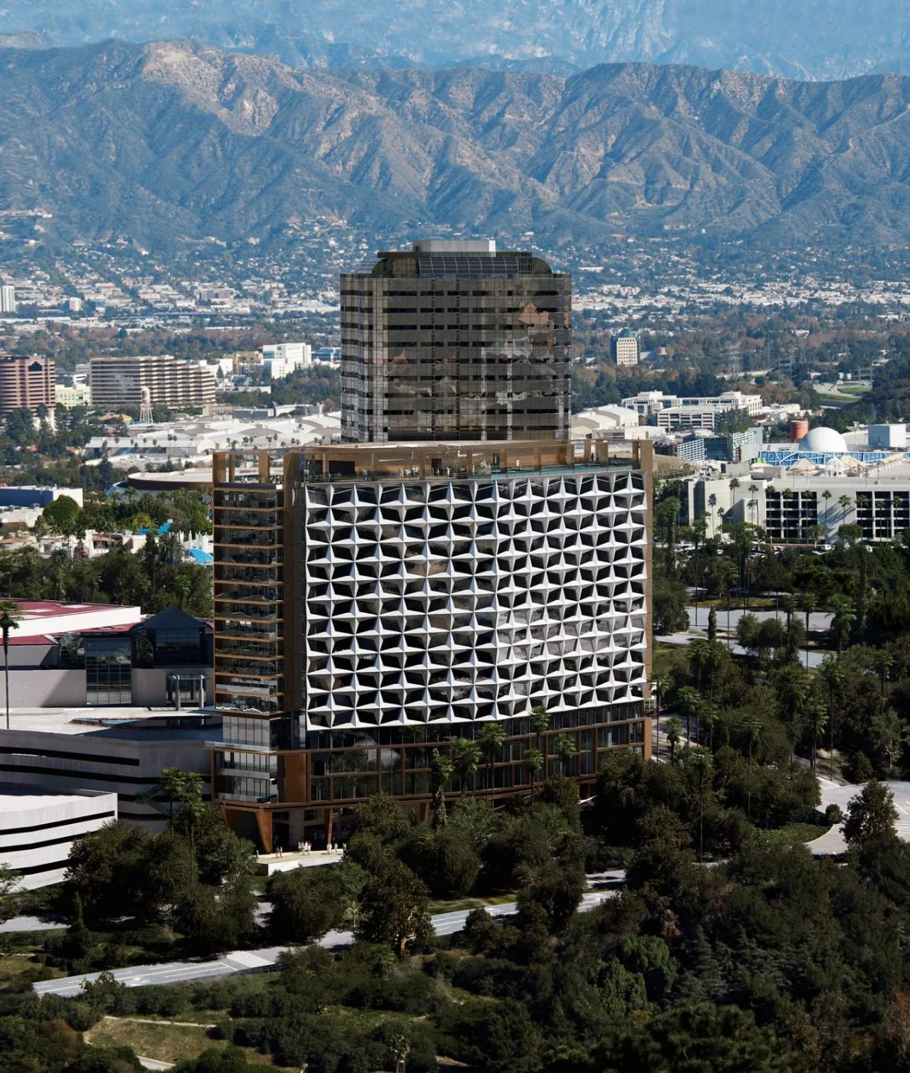 BIM Architecture | Hilton Hotel Expansion in Universal Studios, Los Angeles/Zhu Peidong line+Architecture Firm
