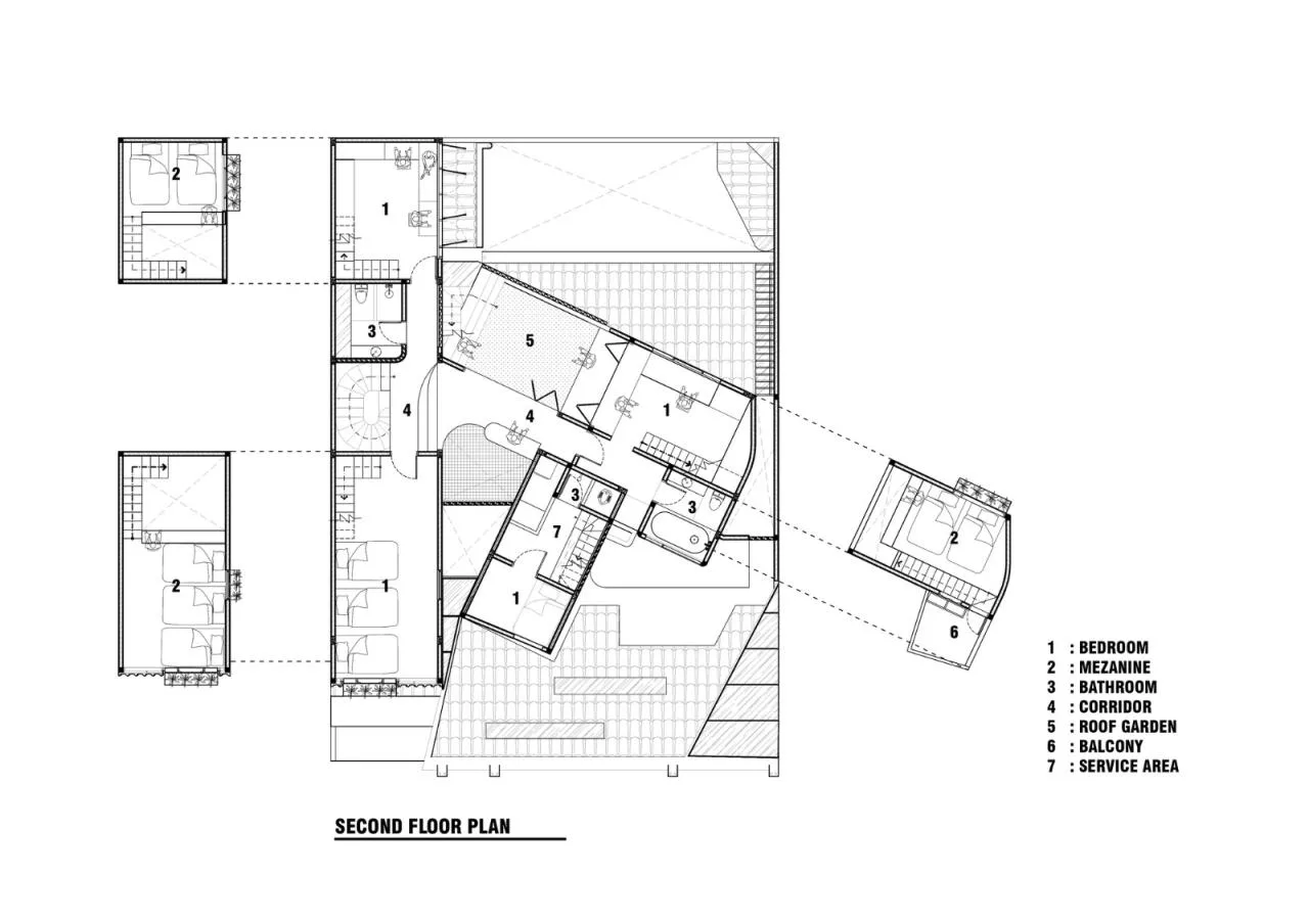 BIM Architecture | Java Rooftop+Rotating Room, Distracted House/Ismail Solehudin Architecture
