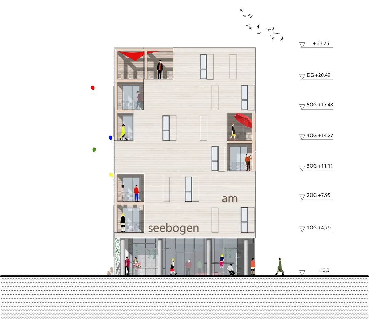 BIM Architecture | Binhu Forum Apartments/Heri& salli