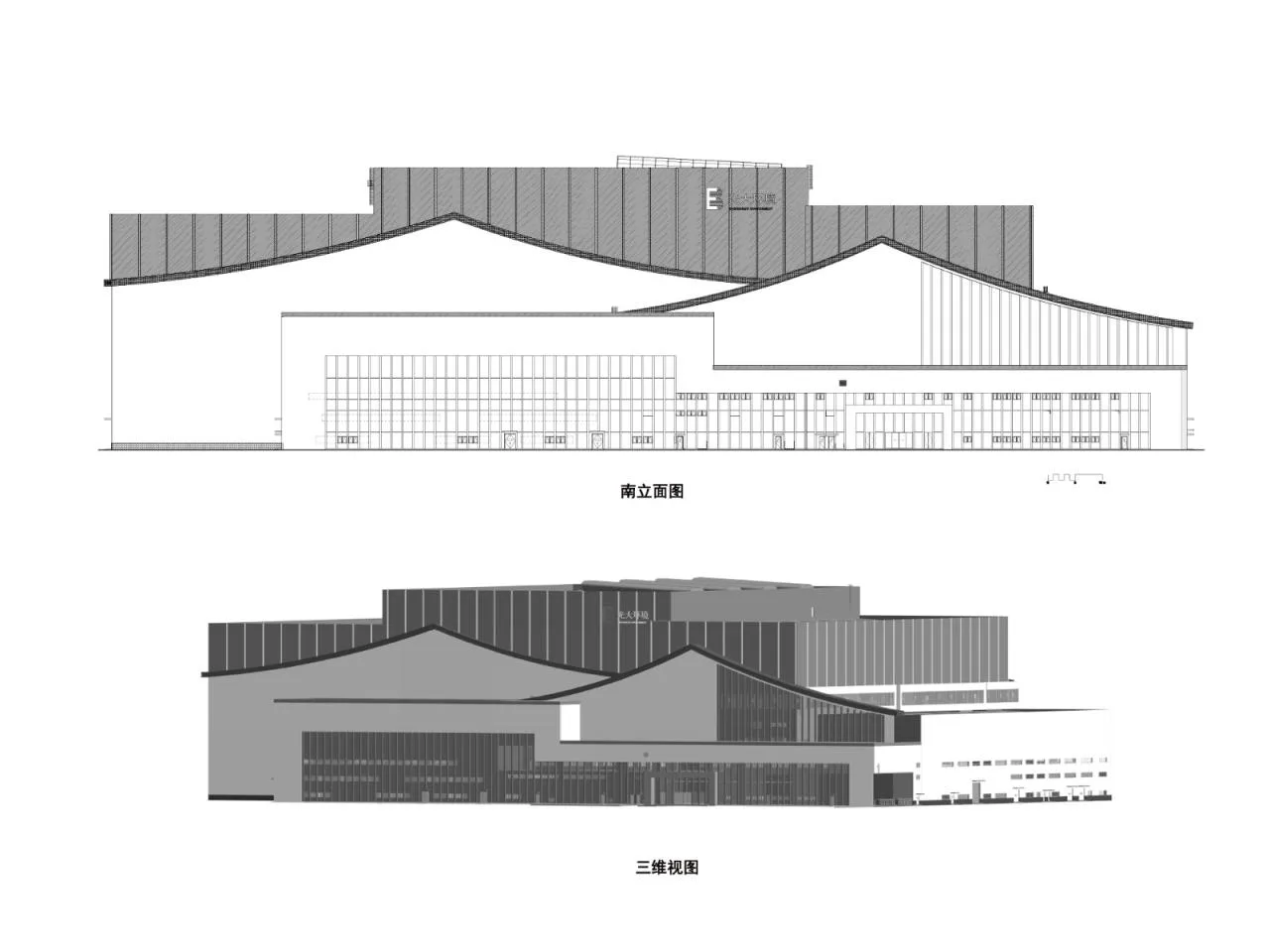 BIM Architecture | Xidong Municipal Solid Waste Incineration Power Plant Facade Renovation/Guangzhou Huake Engineering Technology Co., Ltd