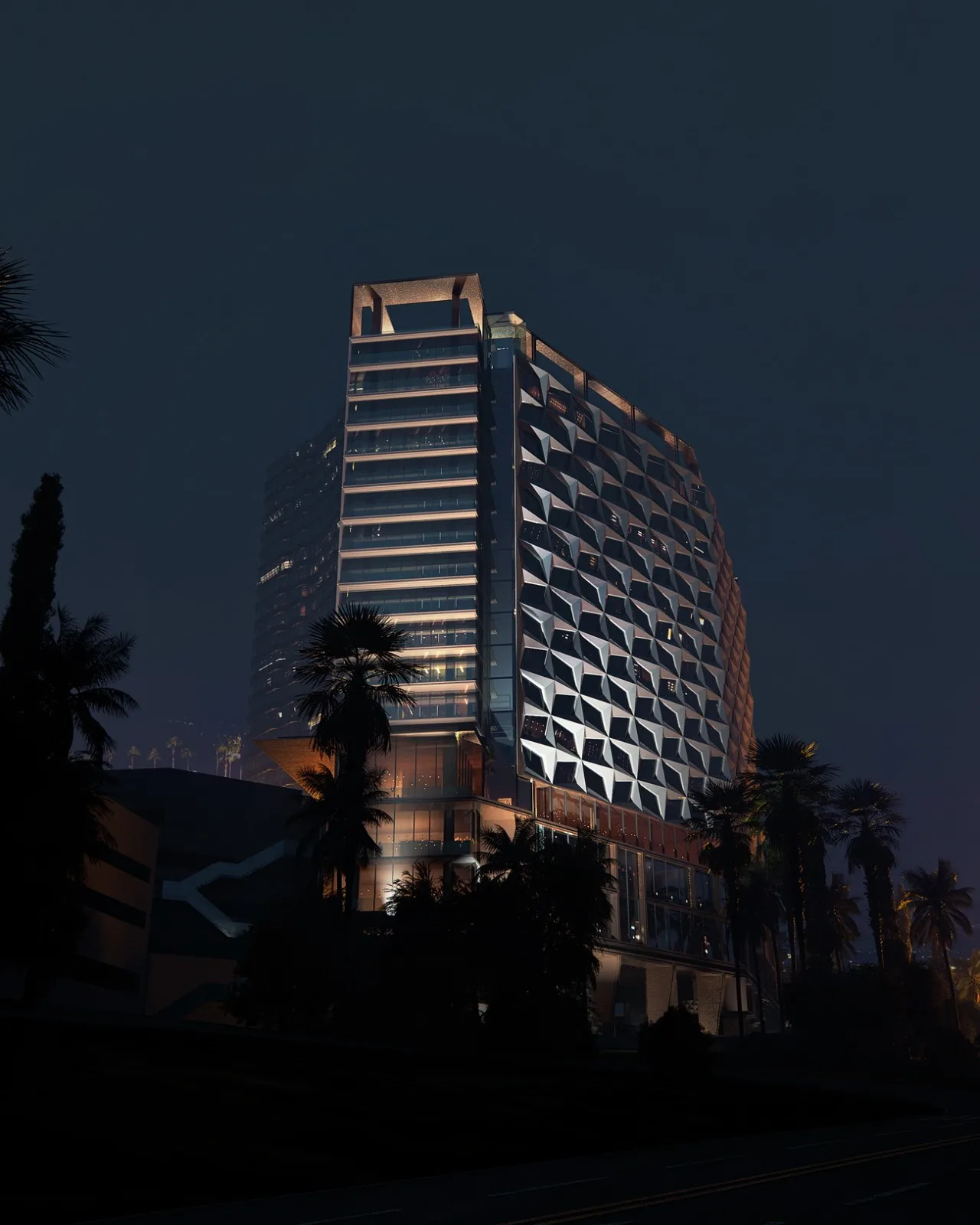 BIM Architecture | Hilton Hotel Expansion in Universal Studios, Los Angeles/Zhu Peidong line+Architecture Firm