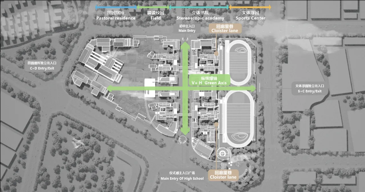 BIM Architecture | Key School Scheme Design in the Bay Area: Shunde School of Foshan No.1 Middle School/AG Huichuang