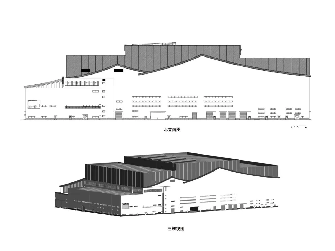 BIM Architecture | Xidong Municipal Solid Waste Incineration Power Plant Facade Renovation/Guangzhou Huake Engineering Technology Co., Ltd