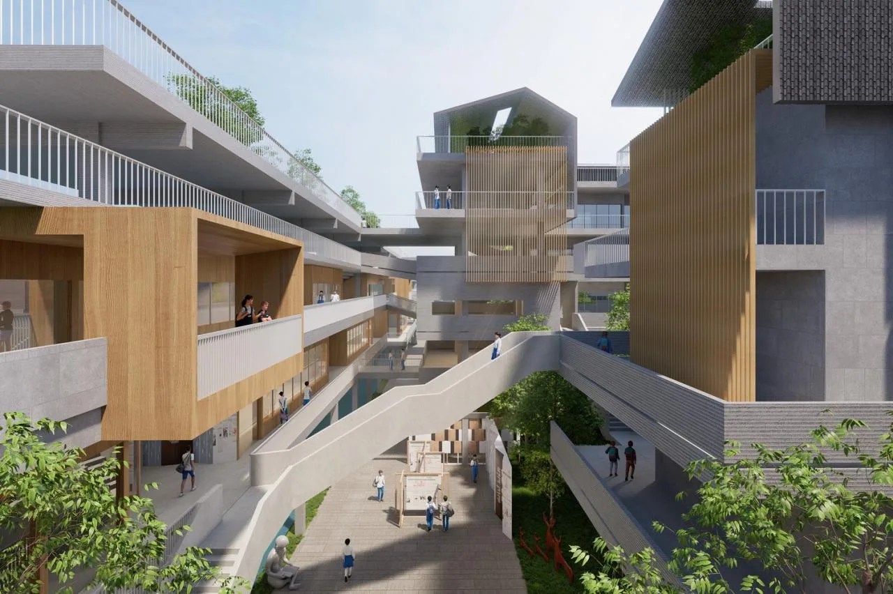 BIM Architecture | Key School Scheme Design in the Bay Area: Shunde School of Foshan No.1 Middle School/AG Huichuang