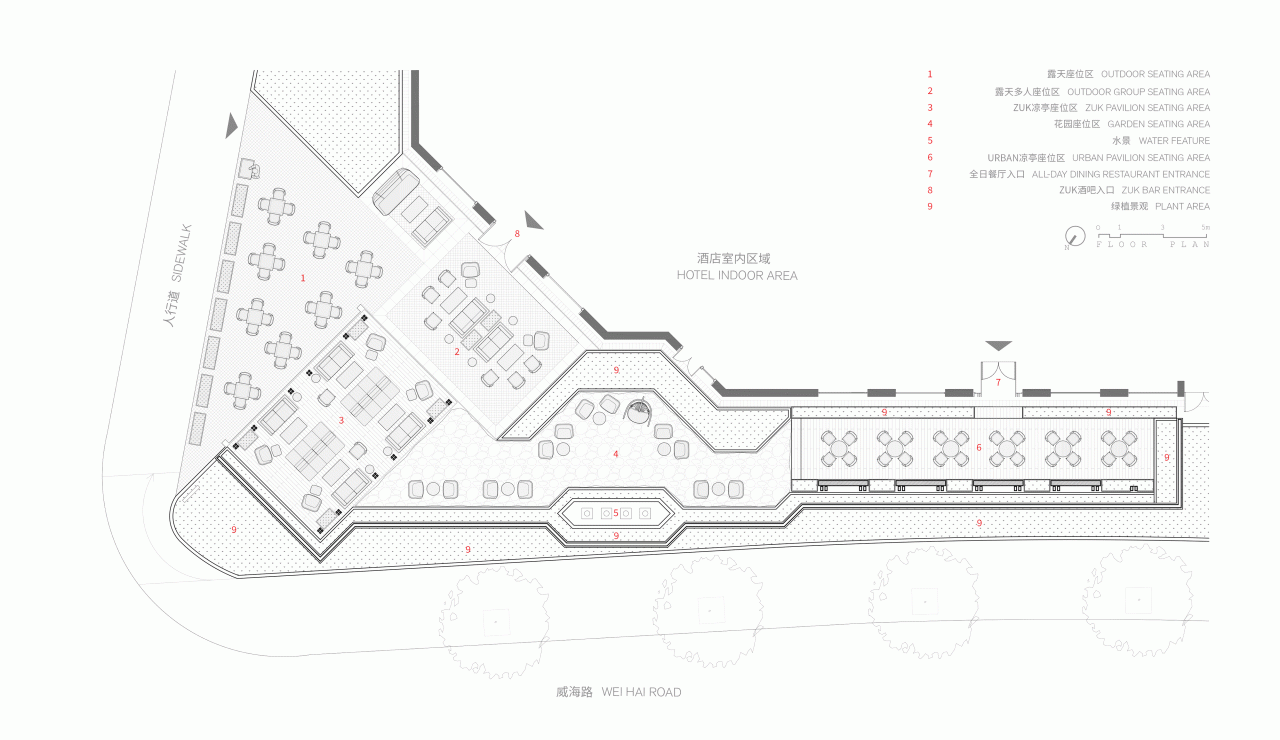BIM Architecture | Shuangting Garden: Outdoor Space Renovation of Shanghai Sukhothai Hotel/LUKSTUDIO Studio
