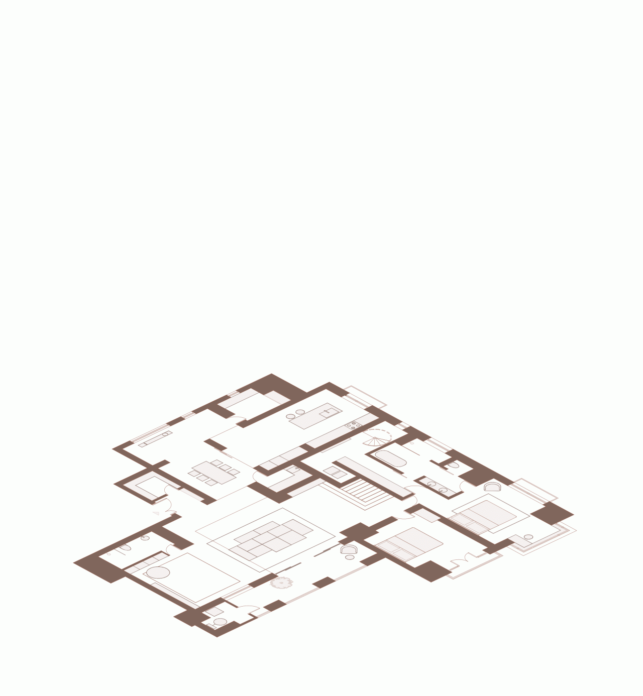 BIM building | 420 square meter duplex apartment under wutong tree: ingenious creation of "line of sight connectivity" elevated space/eight wasteland design for young families