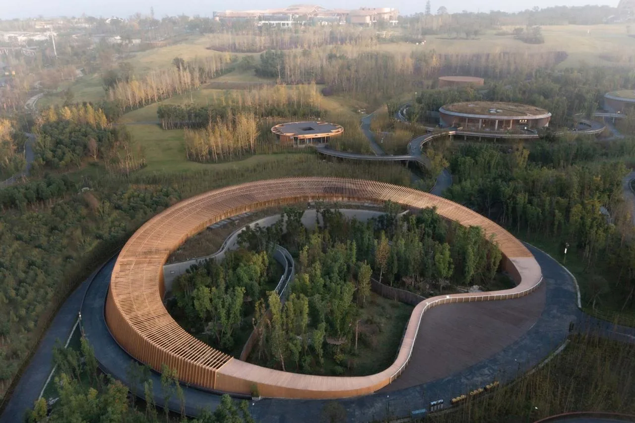 BIM Architecture | Chengdu Panda New House: Natural Habitat in the Valley and Forest/EID Arch Jiang Ping Studio