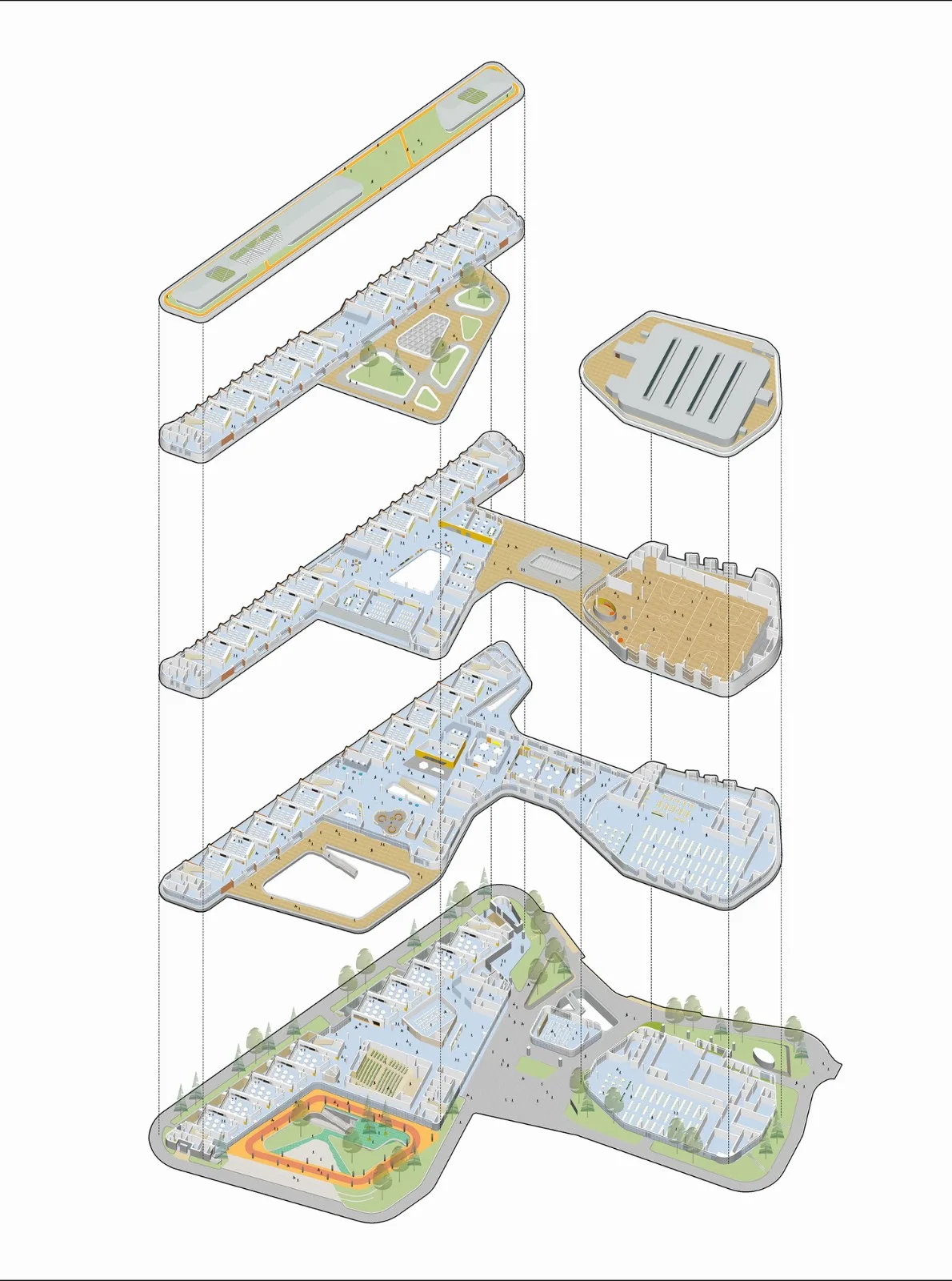 BIM Architecture | Dialogue with Childlike Hearts, Natural Paradise: Hangzhou Jiangnan Experimental School Education Group Jianghui Primary School/Zhejiang University Architectural Design and Research Institute