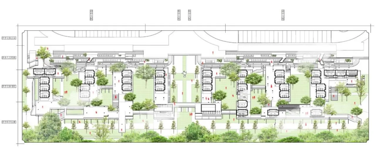 BIM Architecture | Key School Scheme Design in the Bay Area: Shunde School of Foshan No.1 Middle School/AG Huichuang