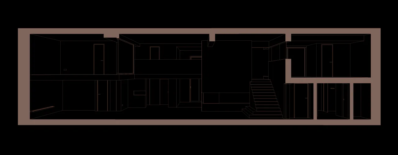BIM building | 420 square meter duplex apartment under wutong tree: ingenious creation of "line of sight connectivity" elevated space/eight wasteland design for young families
