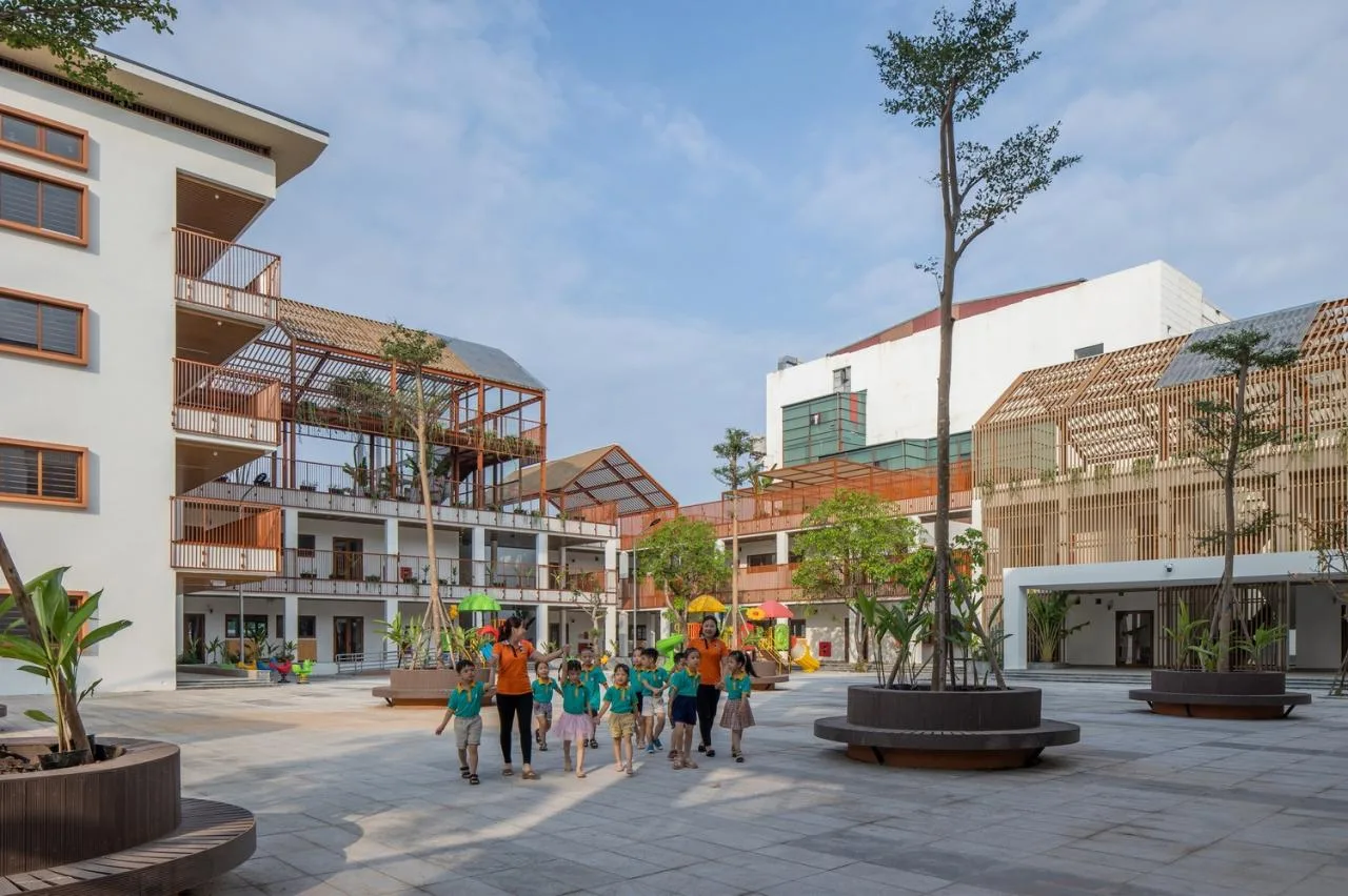 BIM Architecture | Dich Vong Hau Kindergarten/Sunjin Vietnam Joinventure Company
