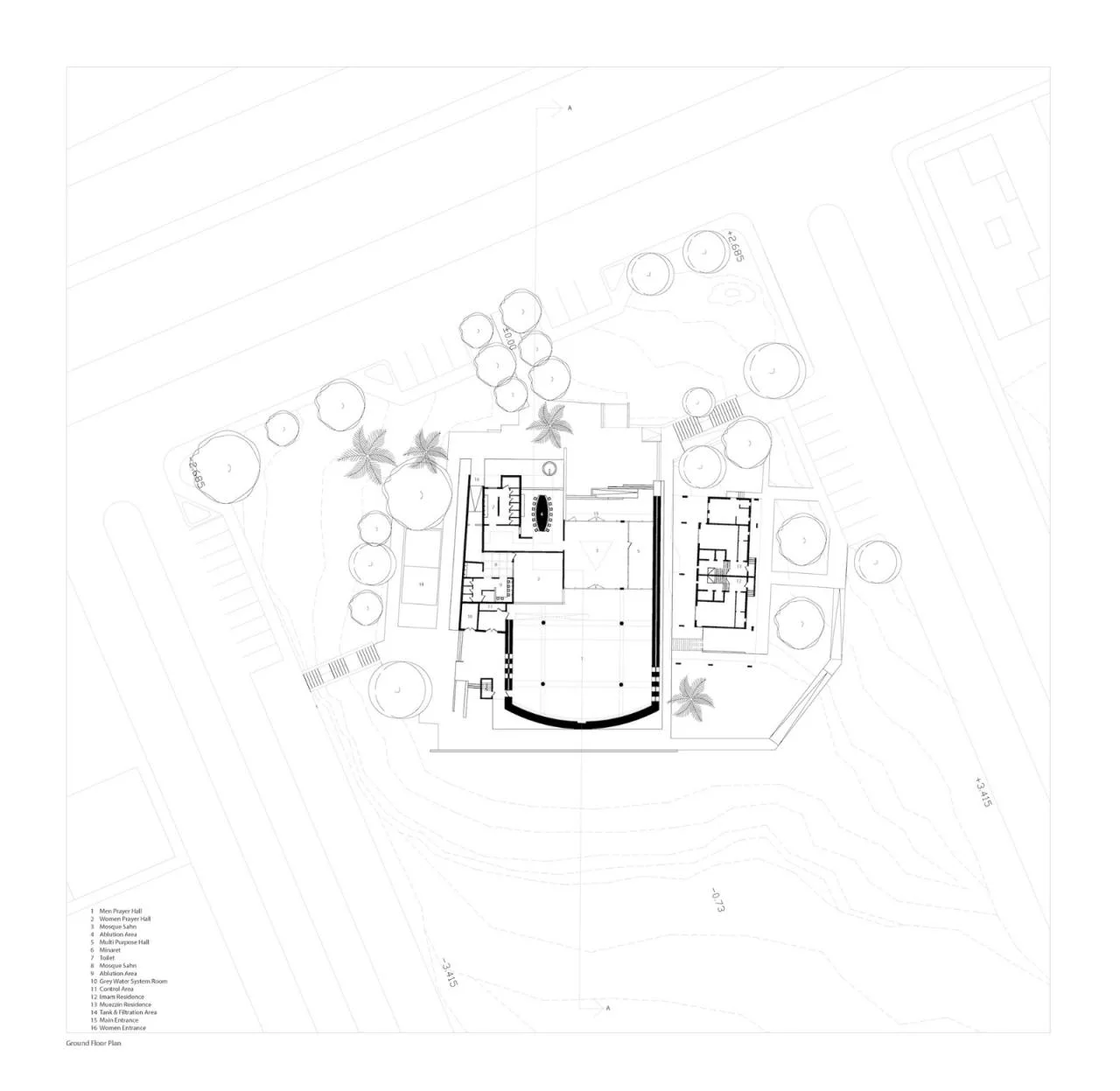 BIM Architecture | Light and Stone, Al Gharra Mosque/Mohammed Ibrahim Shafee Architectural Office