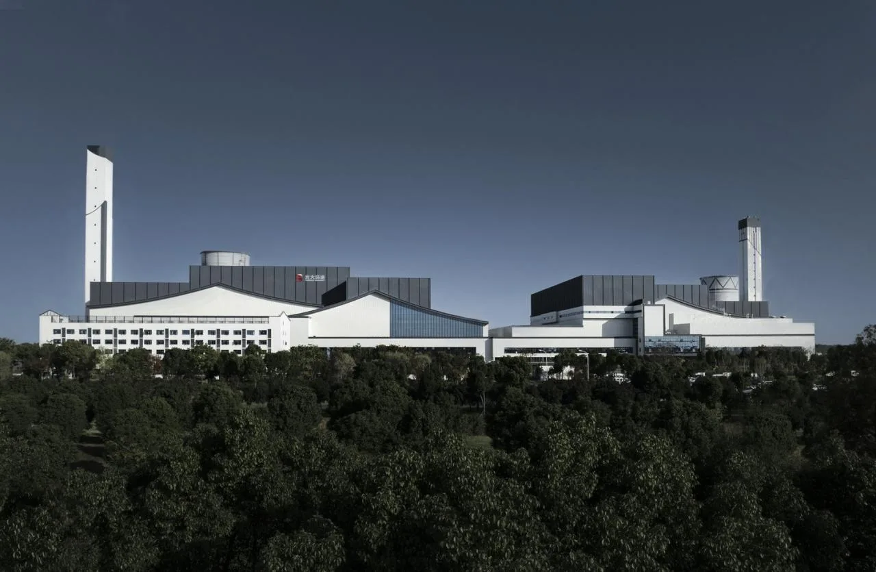 BIM Architecture | Xidong Municipal Solid Waste Incineration Power Plant Facade Renovation/Guangzhou Huake Engineering Technology Co., Ltd