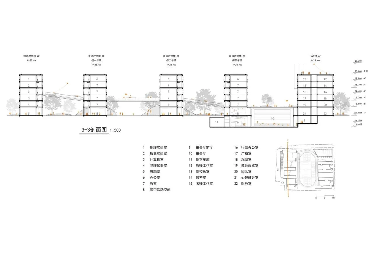 BIM Architecture | NanHai Guicheng Jingui High School/Vertical Beam Society