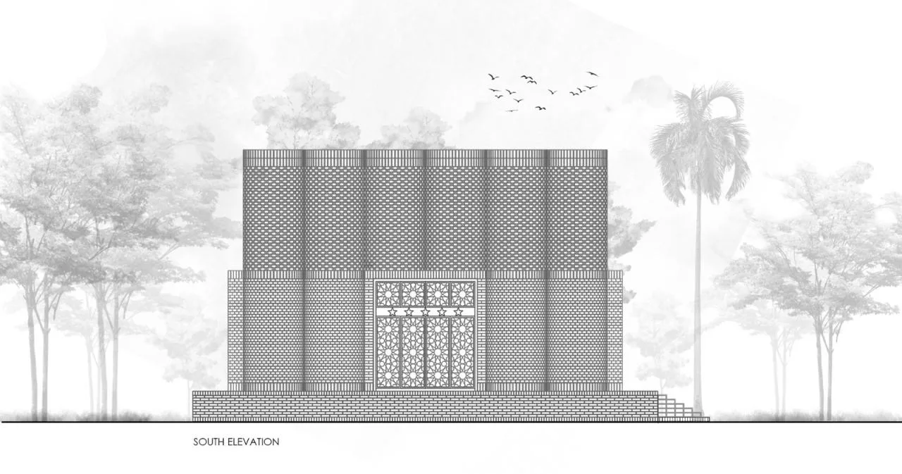 BIM Architecture | Mausoleum Memorial Hall, Concrete Cylinder 'Dripping'/Sthapotik