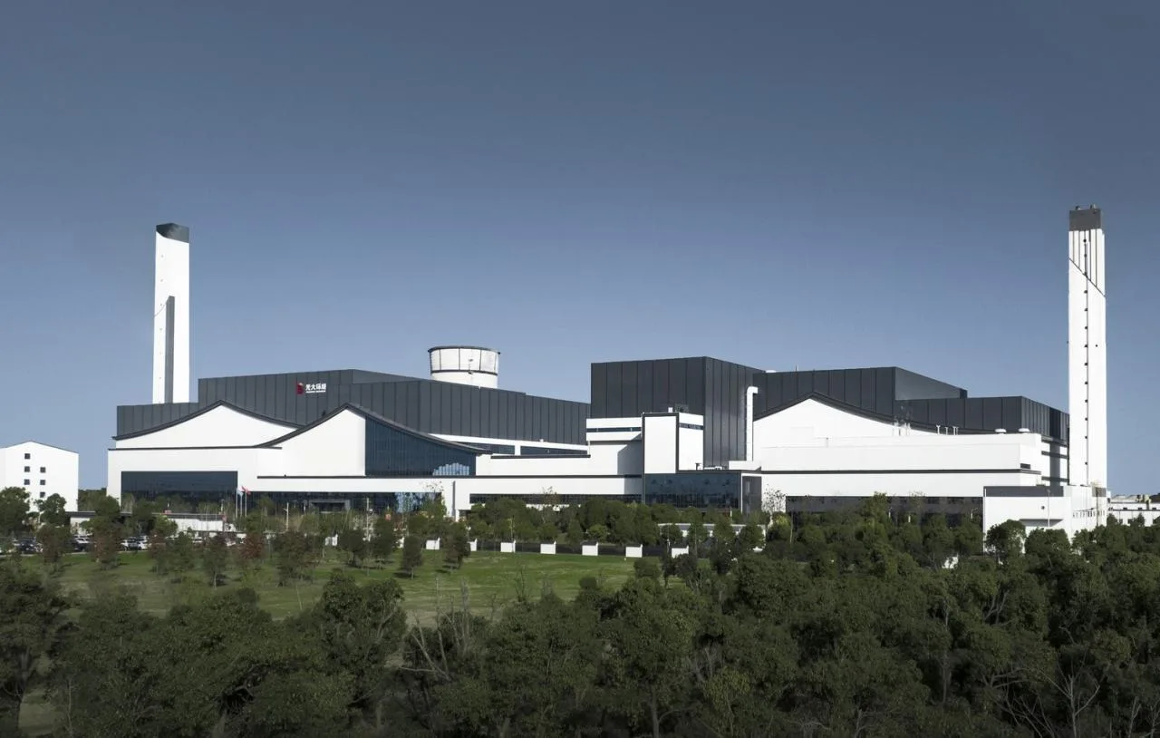 BIM Architecture | Xidong Municipal Solid Waste Incineration Power Plant Facade Renovation/Guangzhou Huake Engineering Technology Co., Ltd