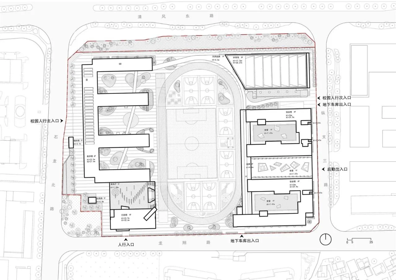 BIM Architecture | NanHai Guicheng Jingui High School/Vertical Beam Society