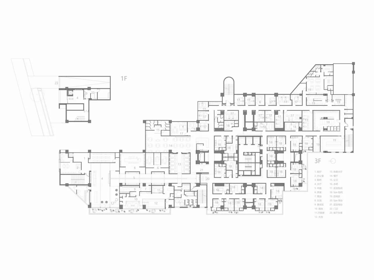 BIM Architecture | Healing of Body and Mind: Refers to Mu - Watermark Spa/Yuan Xiuwan Architecture Firm