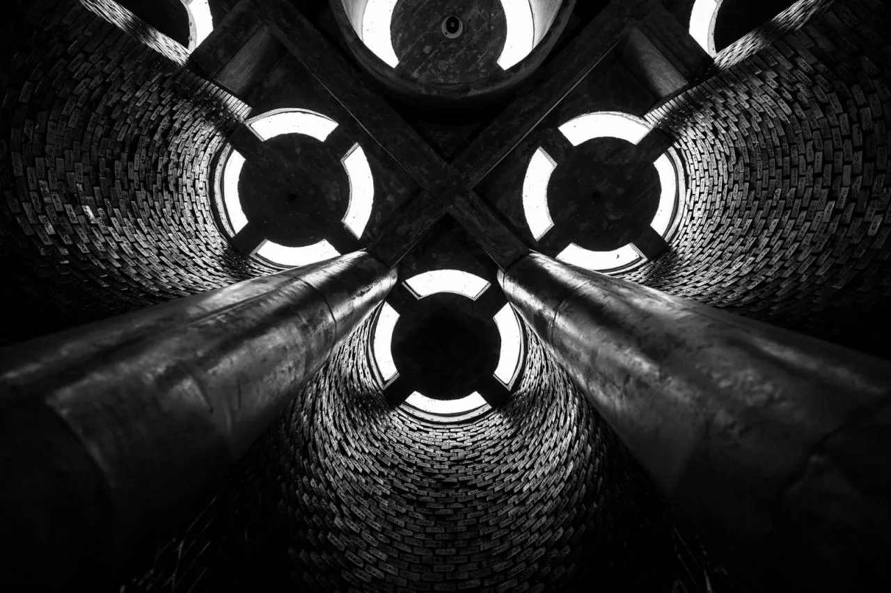 BIM Architecture | Mausoleum Memorial Hall, Concrete Cylinder 'Dripping'/Sthapotik
