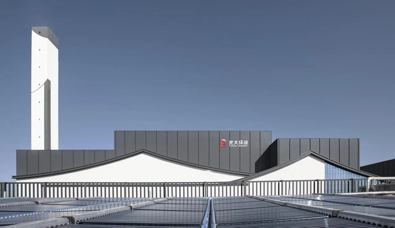 BIM Architecture | Xidong Municipal Solid Waste Incineration Power Plant Facade Renovation/Guangzhou Huake Engineering Technology Co., Ltd