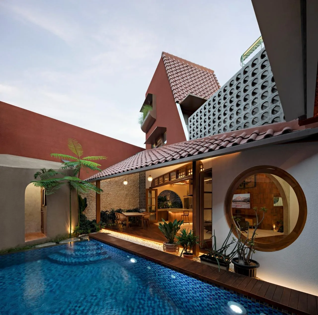 BIM Architecture | Java Rooftop+Rotating Room, Distracted House/Ismail Solehudin Architecture