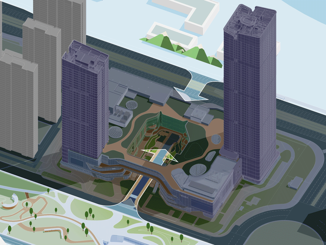 BIM Architecture | Changsha Merchants Meixi Lake Garden City Plan Debuts: [24 Hours · Forest Life Children's Walk] Technology Ecological Aerobic MALL/Sanyi China