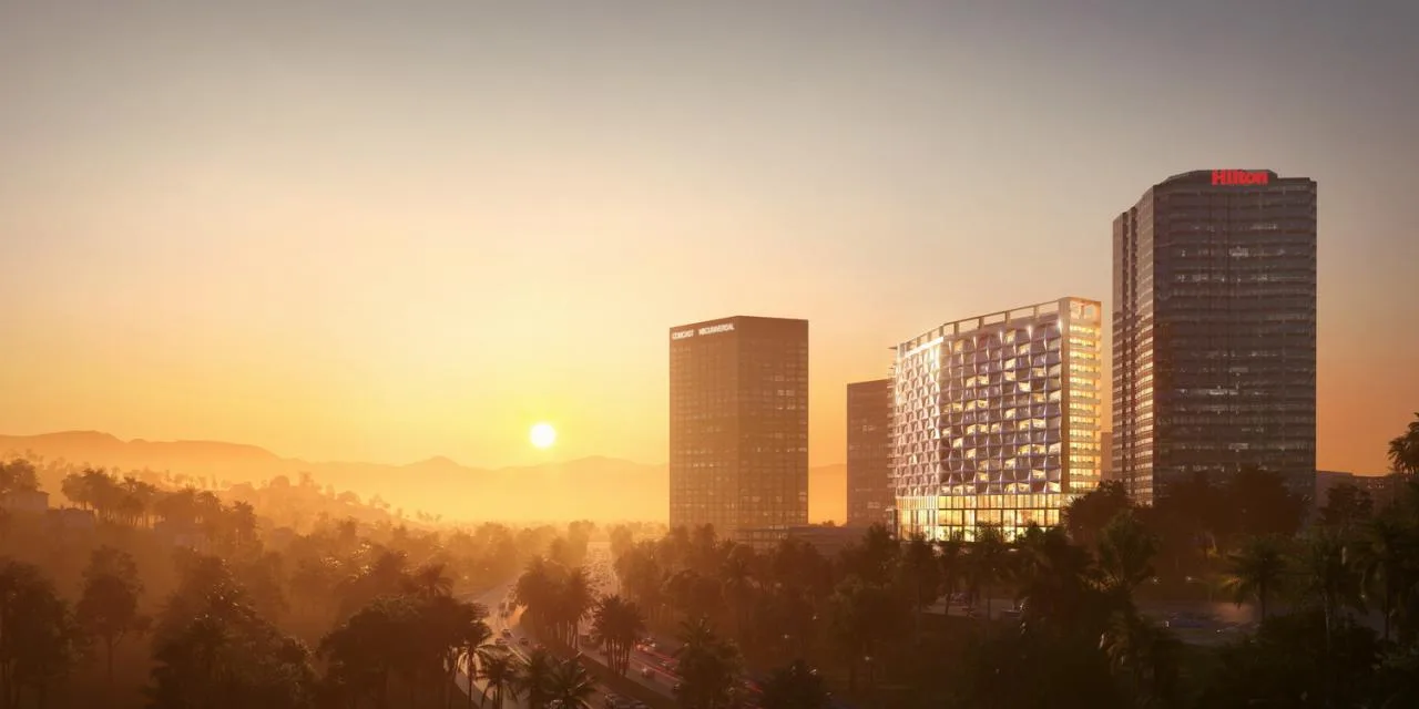 BIM Architecture | Hilton Hotel Expansion in Universal Studios, Los Angeles/Zhu Peidong line+Architecture Firm