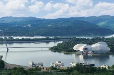 BIM Architecture: Yichang Grand Theater Renovation Winning Proposal by OPEN-BIM WORLD