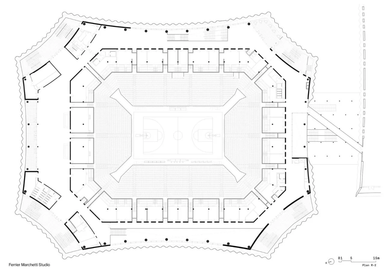 BIM Architecture | Transparent 'Coat', CO'Met Sports Center/CMA+FMS+Populus