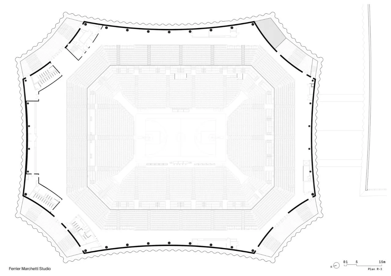BIM Architecture | Transparent 'Coat', CO'Met Sports Center/CMA+FMS+Populus
