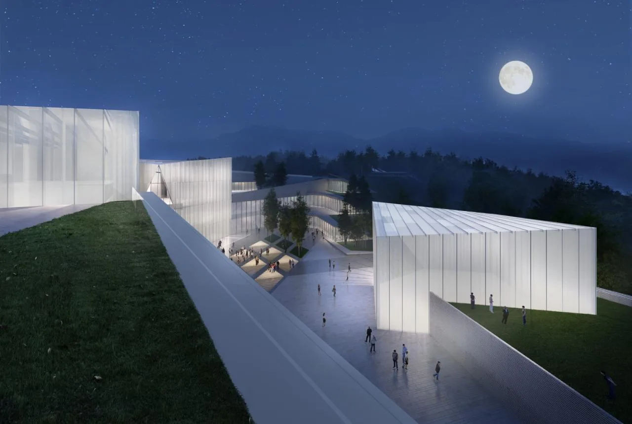 BIM Architecture | Shenzhen Key City Cultural Space: Longhua Two Hearts and One Pavilion/AG Huichuang