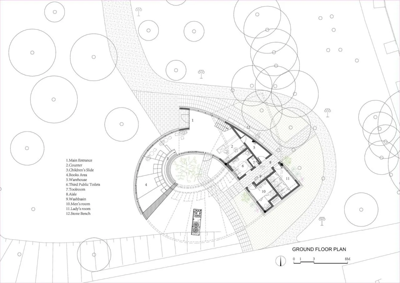 BIM Architecture | Dashahe Ecological Corridor Circular Tree House/Yishu Architecture Studio