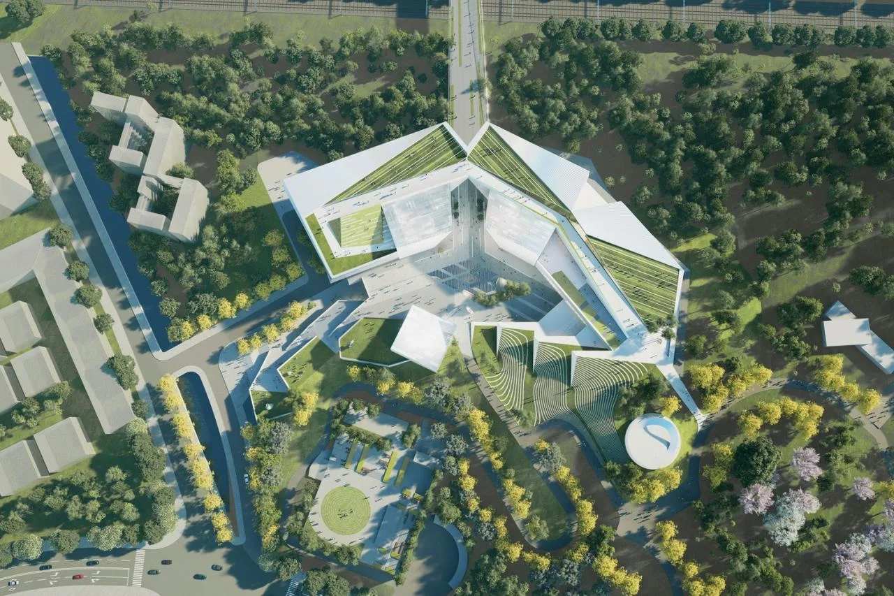BIM Architecture | Shenzhen Key City Cultural Space: Longhua Two Hearts and One Pavilion/AG Huichuang