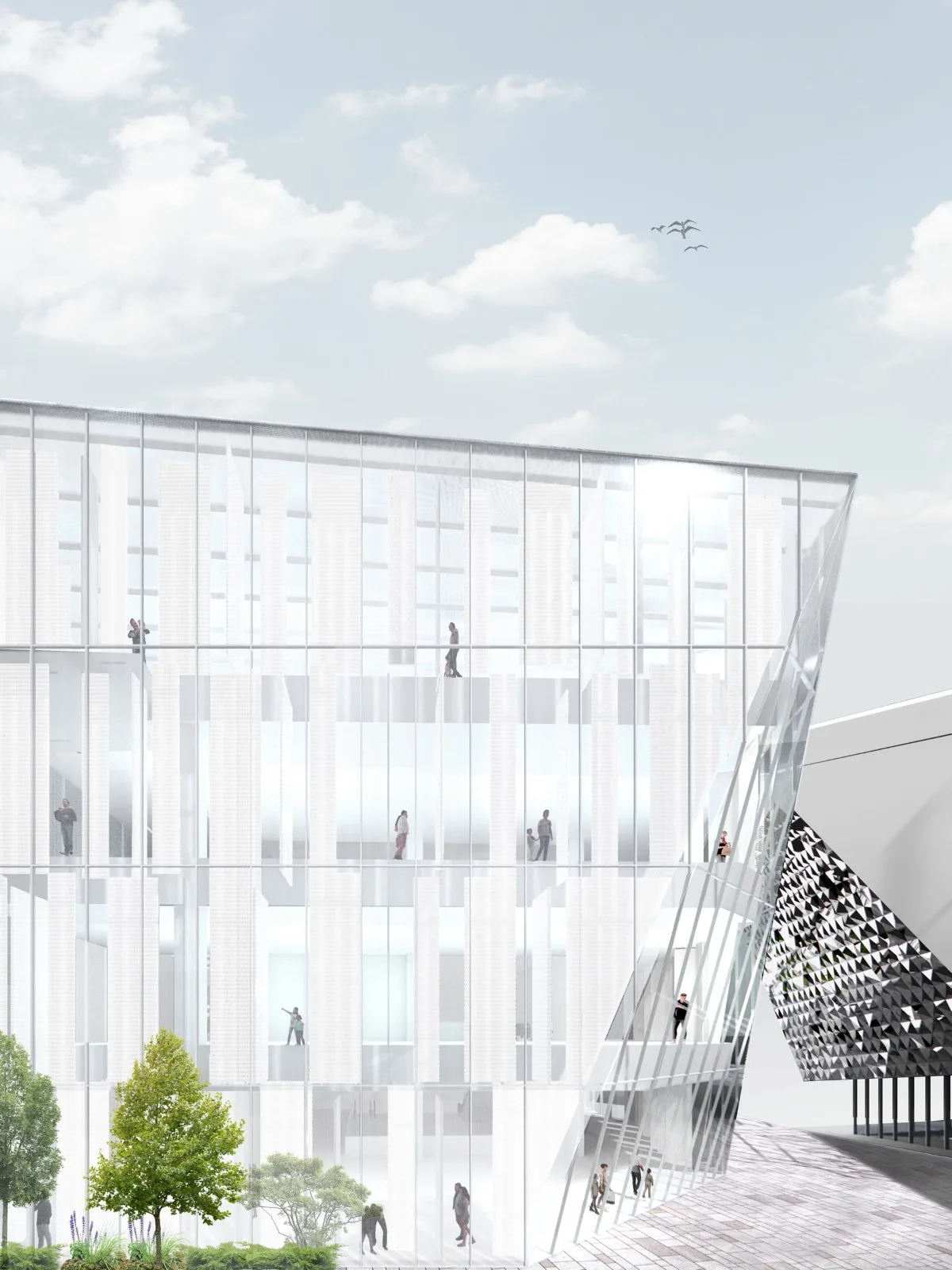 BIM Architecture | Shenzhen Key City Cultural Space: Longhua Two Hearts and One Pavilion/AG Huichuang