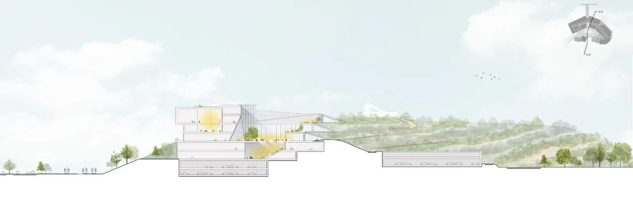 BIM Architecture | Shenzhen Key City Cultural Space: Longhua Two Hearts and One Pavilion/AG Huichuang