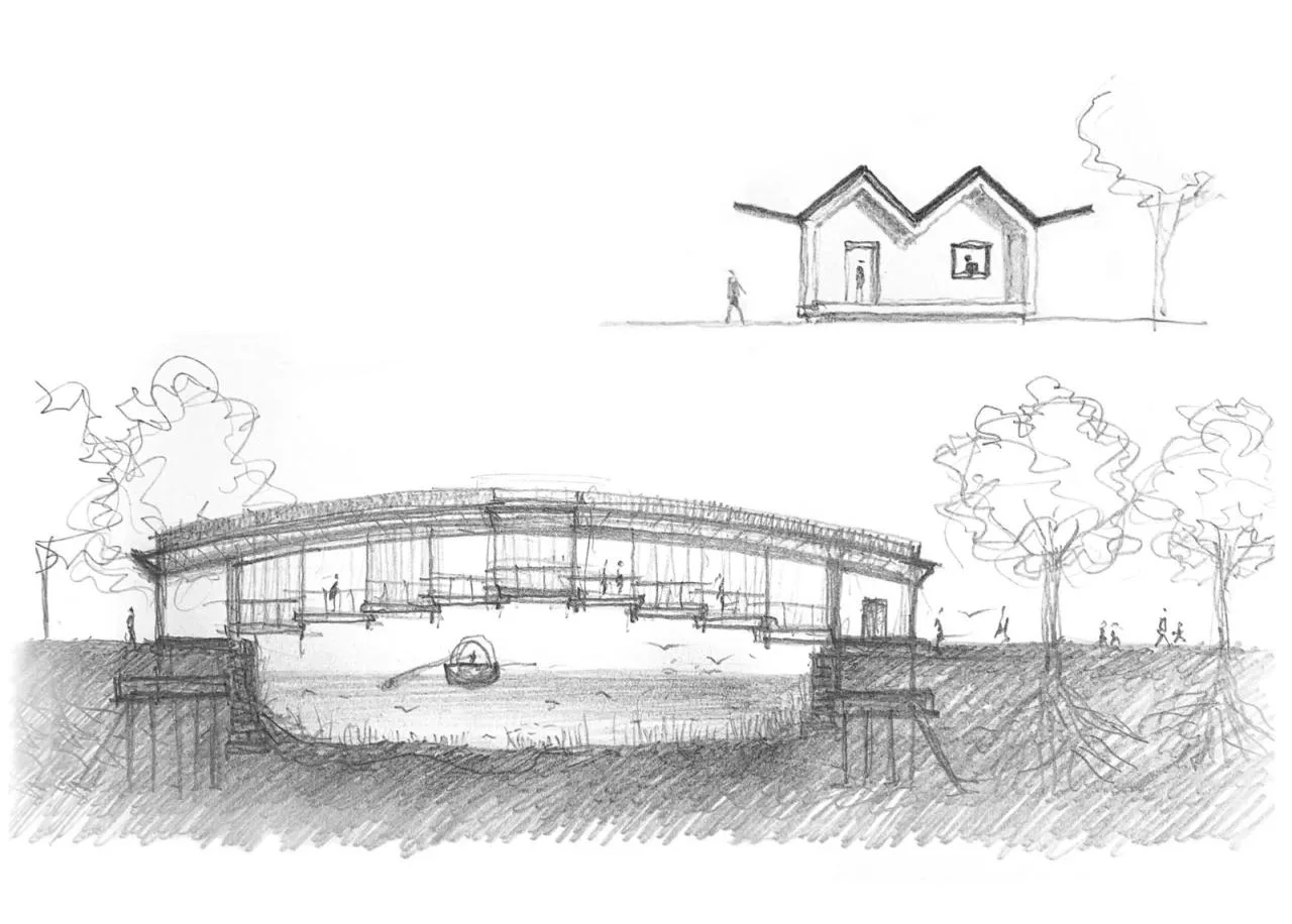 BIM Architecture | Jiujian Corridor Bridge/Landscape Architecture Firm