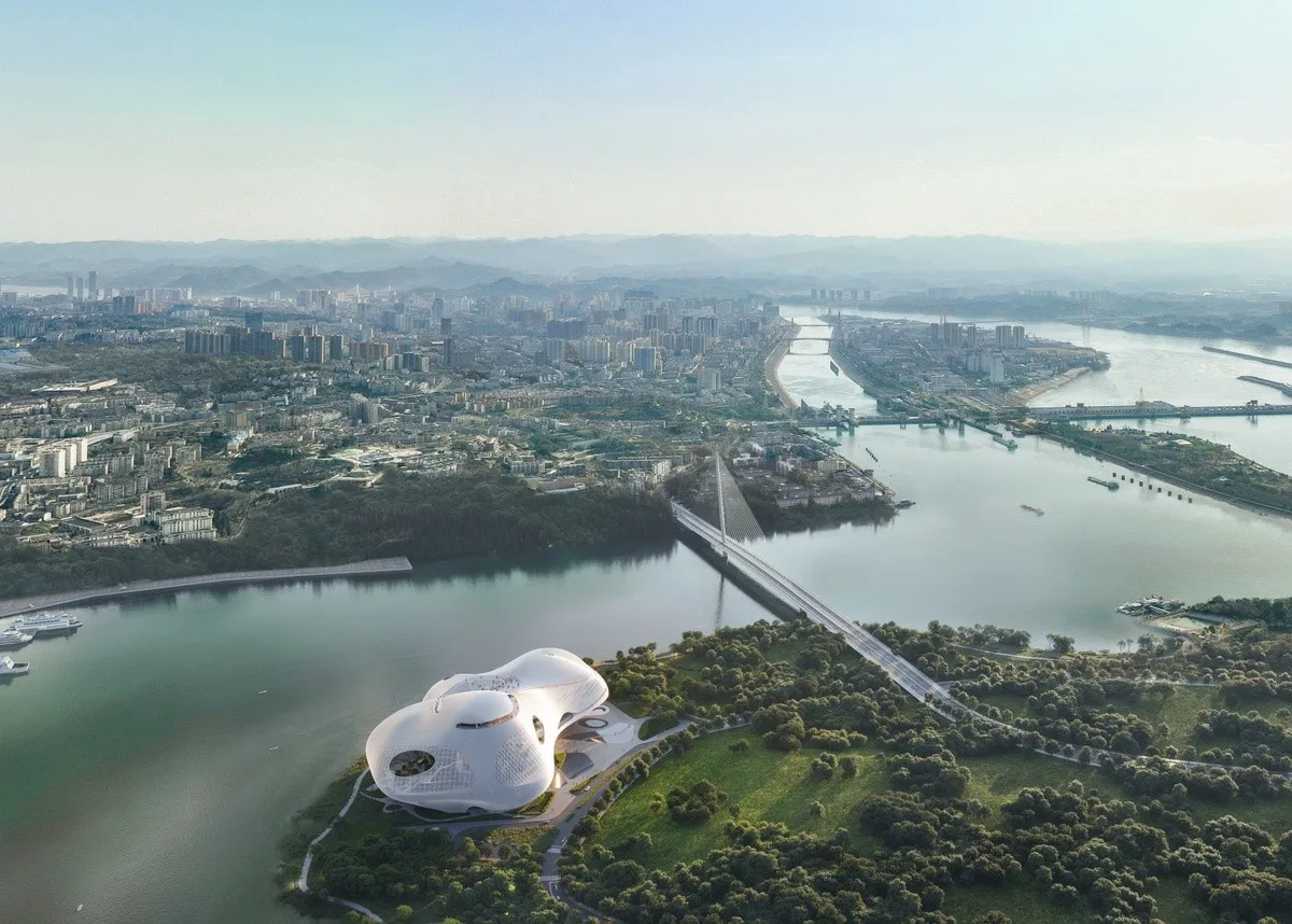 BIM Architecture | Building to Repair Damaged Sites: Yichang Grand Theater Winning Bid Deepening Plan/OPEN