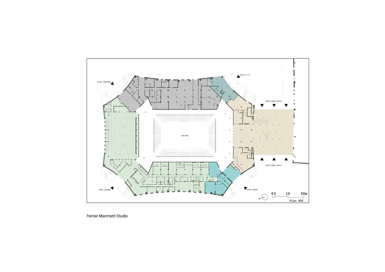 BIM Architecture | Transparent 'Coat', CO'Met Sports Center/CMA+FMS+Populus