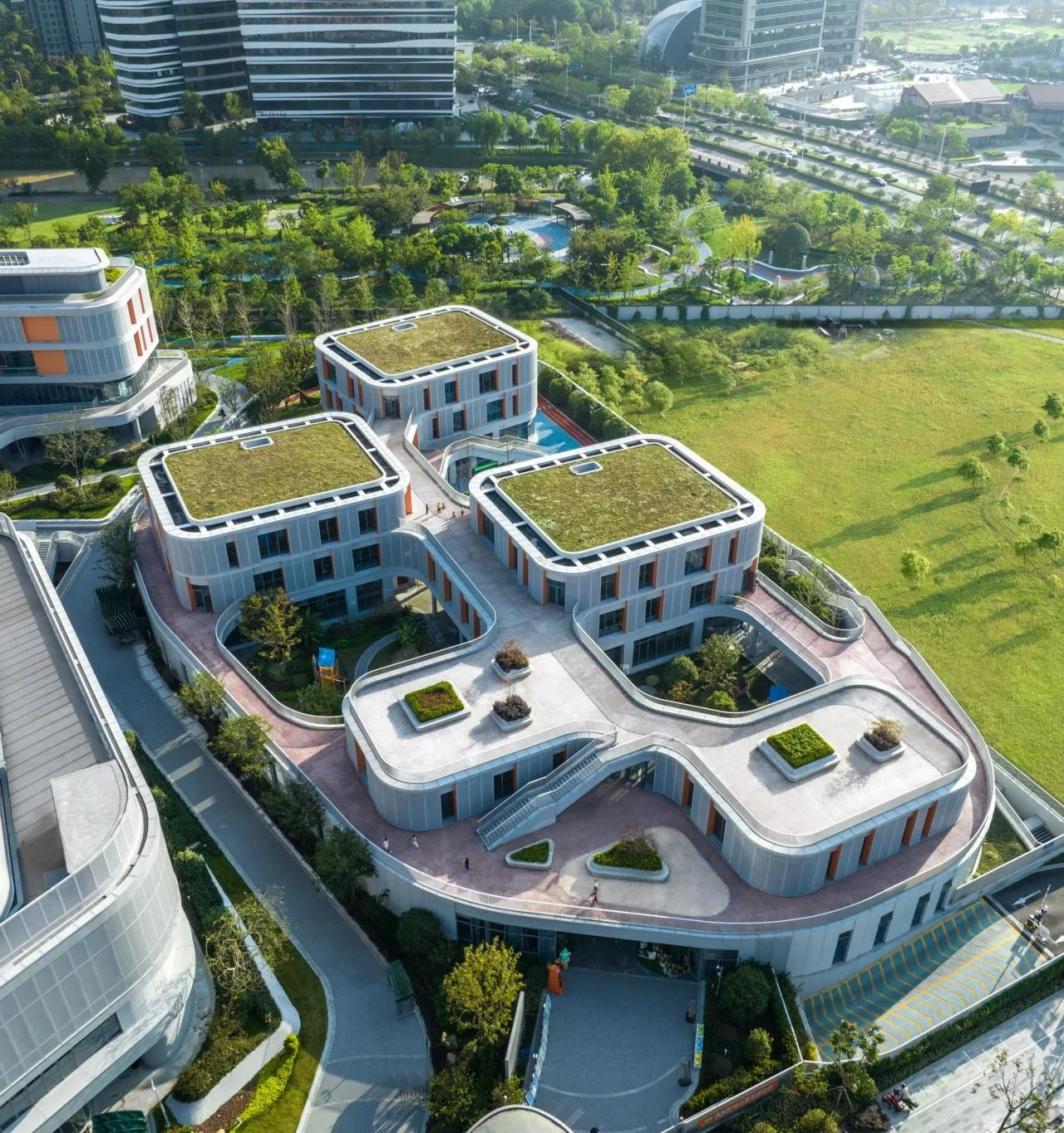 BIM Architecture | Connected Boundless Activity Space: Jianghui Branch of Dongfang County Kindergarten in Binjiang District, Hangzhou/Zhejiang University Architectural Design and Research Institute Co., Ltd