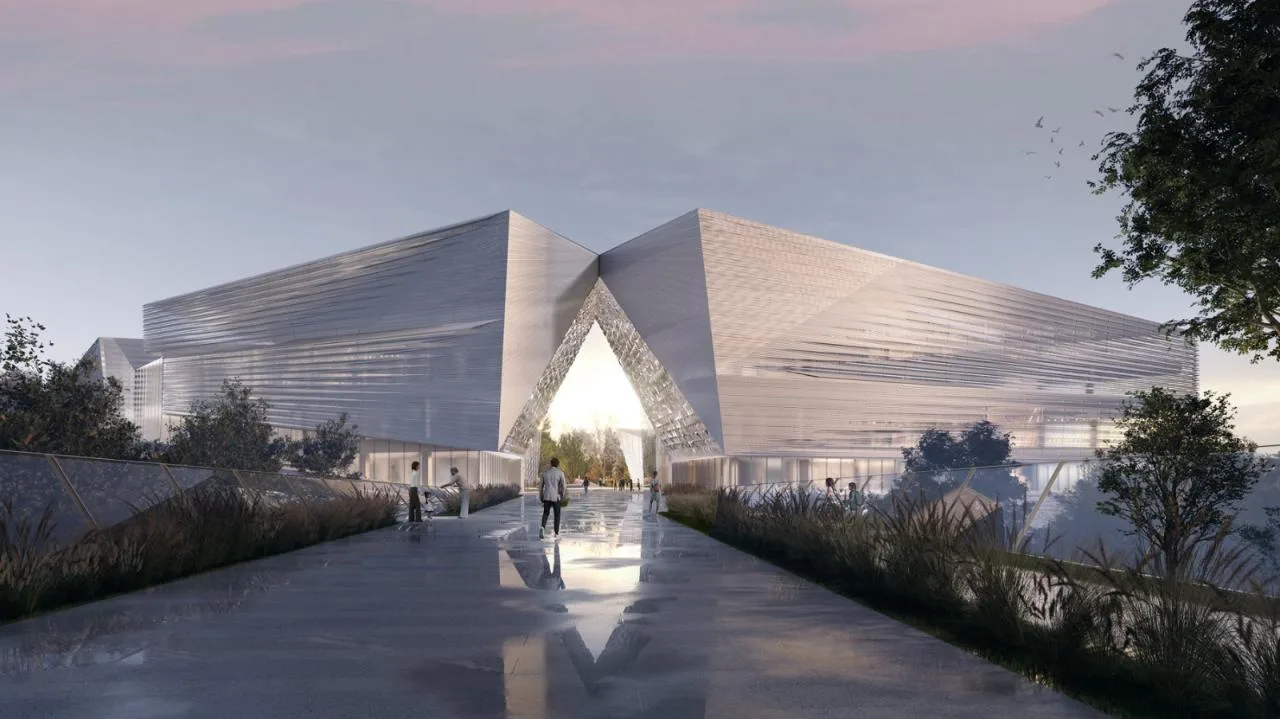 BIM Architecture | Shenzhen Key City Cultural Space: Longhua Two Hearts and One Pavilion/AG Huichuang